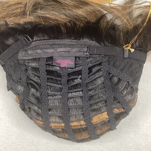 H/H Avanza Short Straight #S1B/27 Black Blonde 100% Human Hair Blend Full Wig - Picture 7 of 9